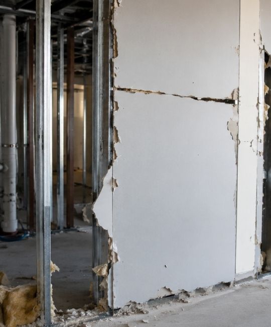 Fire Rated Partitions Inspection - Missing and Damaged Wallboards
